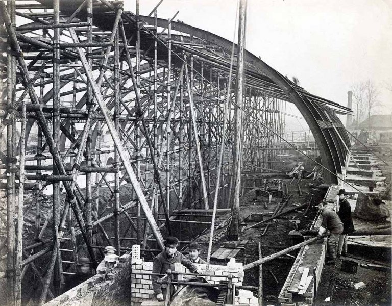 Gloucester Road Station under construction, 1866..jpg