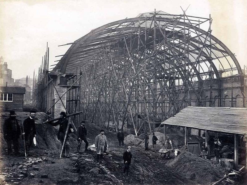 High Street Kensington’s roof taking shape..jpg