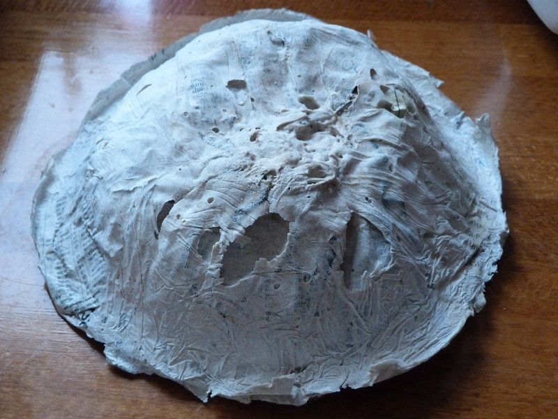 Papier mache rock.JPG