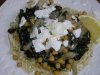 Chard pasta chickpeas and feta.JPG