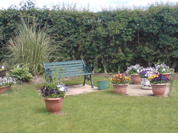 container garden at our caravan