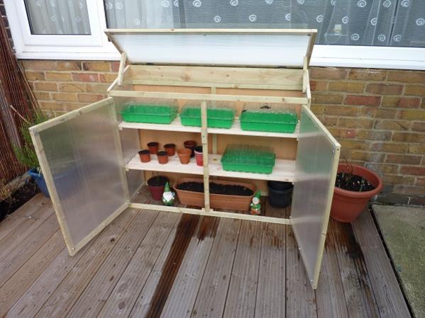 My cold frame made by husband