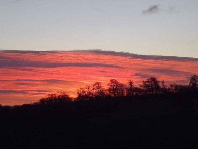 Sun Rise over the Cotswolds.