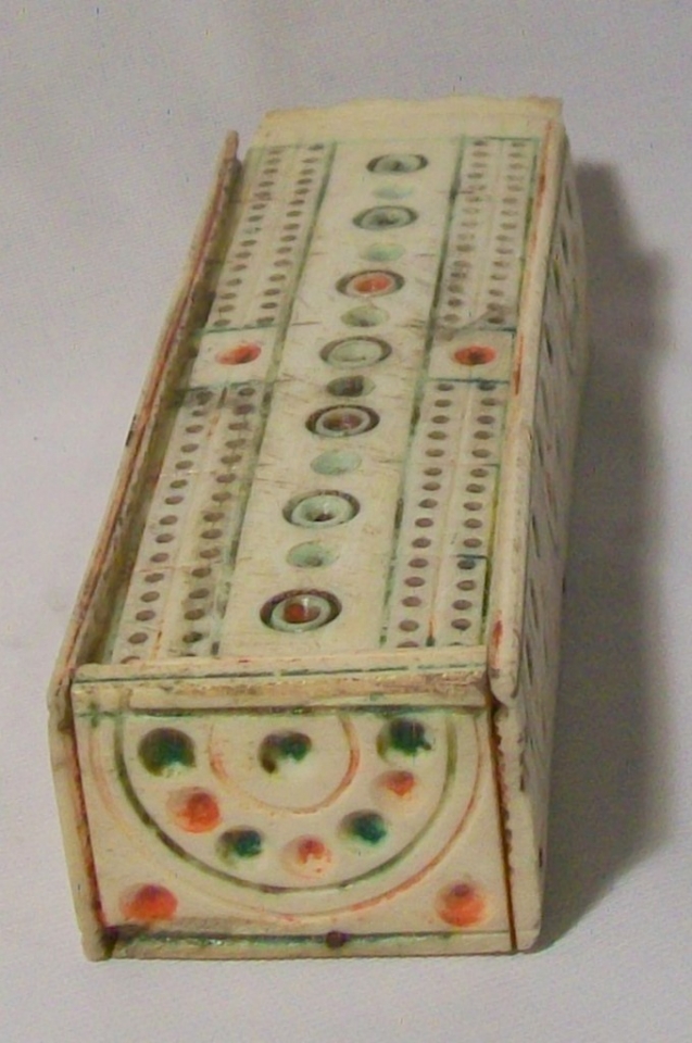 POW Napoleonic Domino set.Possible made from the shin bone of an ox or similar.