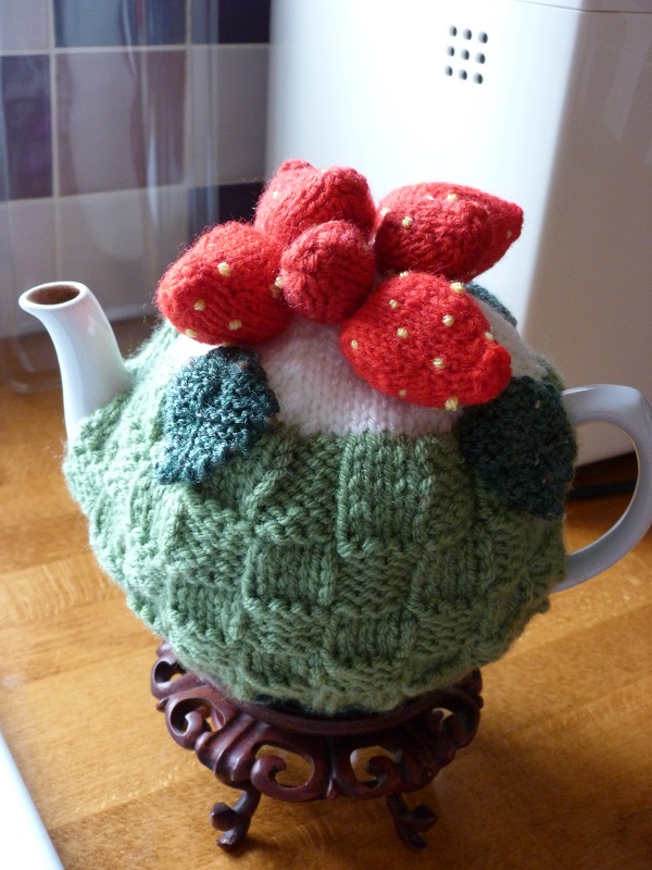 Basket of strawberries and cream for my local Hospice tea and cake stall