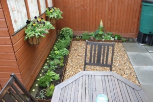 Small back garden before and after so far