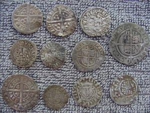 British hammered silver coins 12th to 17th century