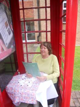 This was a phone box set for lunch in the grounds of the hotel we stayed at.