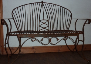 ornate garden bench